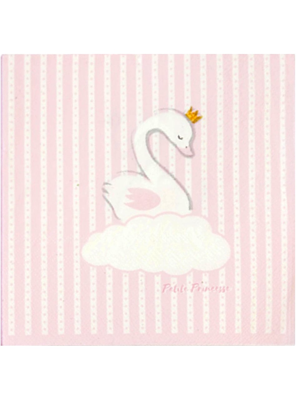 20 Papierservietten Schwan Kleine Prinzessin rosa 33 x 33 cm 20 Papierservietten Schwan Kleine Prinzessin rosa 33 x 33 cm von HOBI