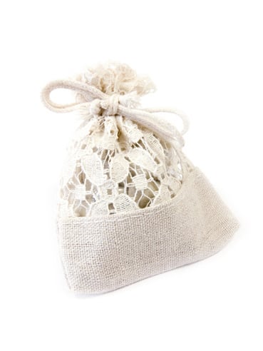 5 Beutel aus Leinen und Spitze 8x10 cm für Gastgeschenke 5 Beutel aus Leinen und Spitze 8x10 cm für Gastgeschenke von HOBI