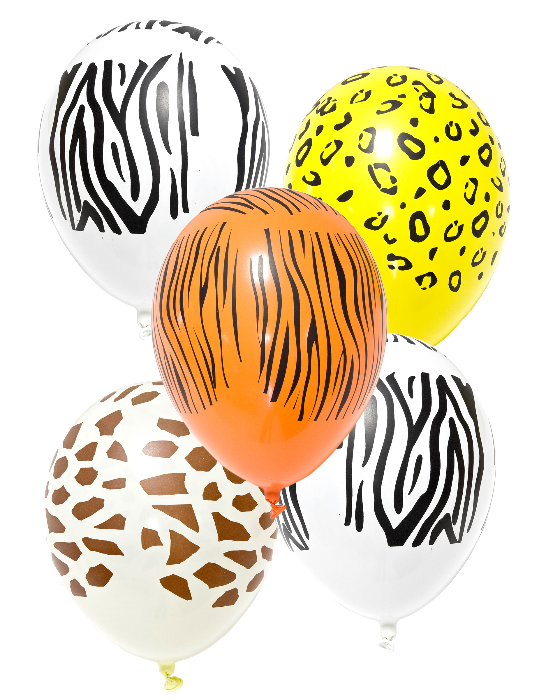 5 Safari-Latexballons, bedruckt, 29 cm von HOBI