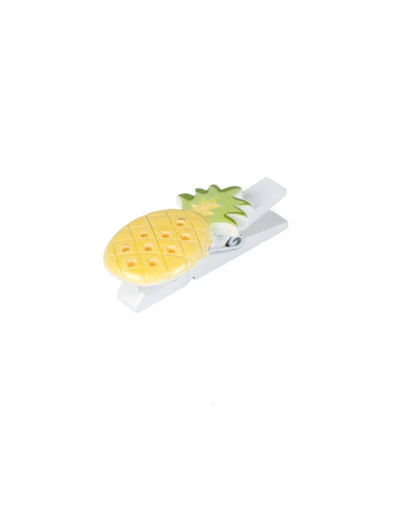 6 Deko-Klammern Ananas aus Kunstharz für den Tisch 6 Deko-Klammern Ananas aus Kunstharz für den Tisch von HOBI