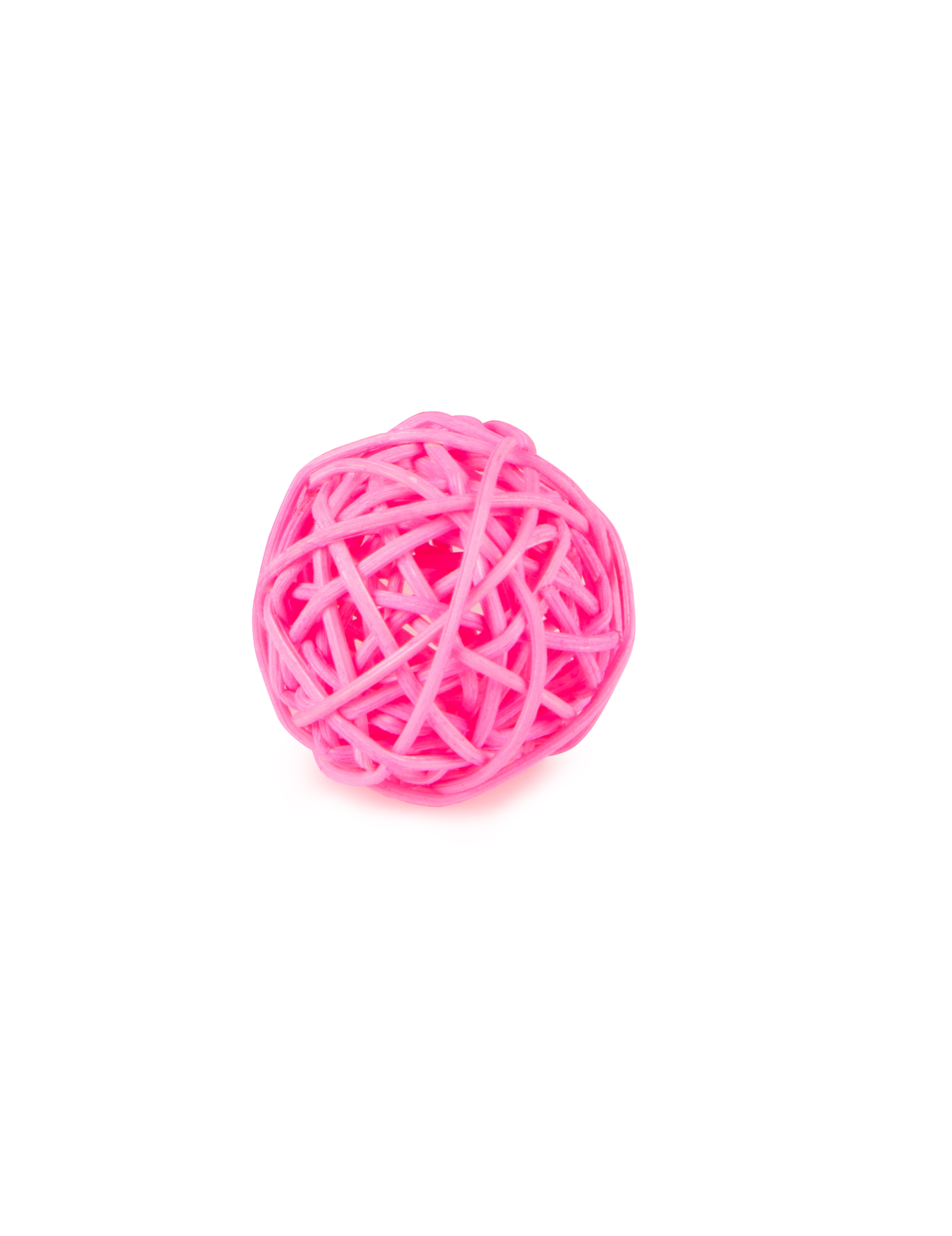 6 Rattan Kugeln Fuchsia 3,5 cm von HOBI