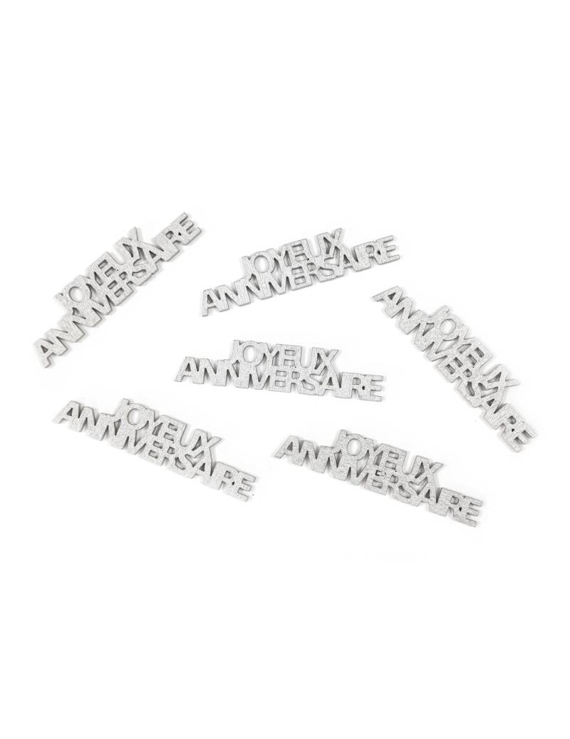6 Tischkonfetti Happy Birthday Silber 15 g 6 Tischkonfetti Happy Birthday Silber 15 g von HOBI