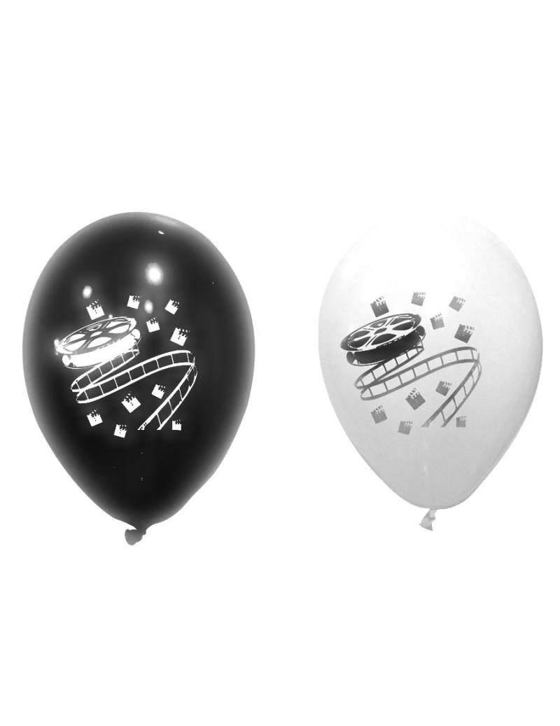 8 Latexballons Kino + Film 25 x 32 cm von HOBI