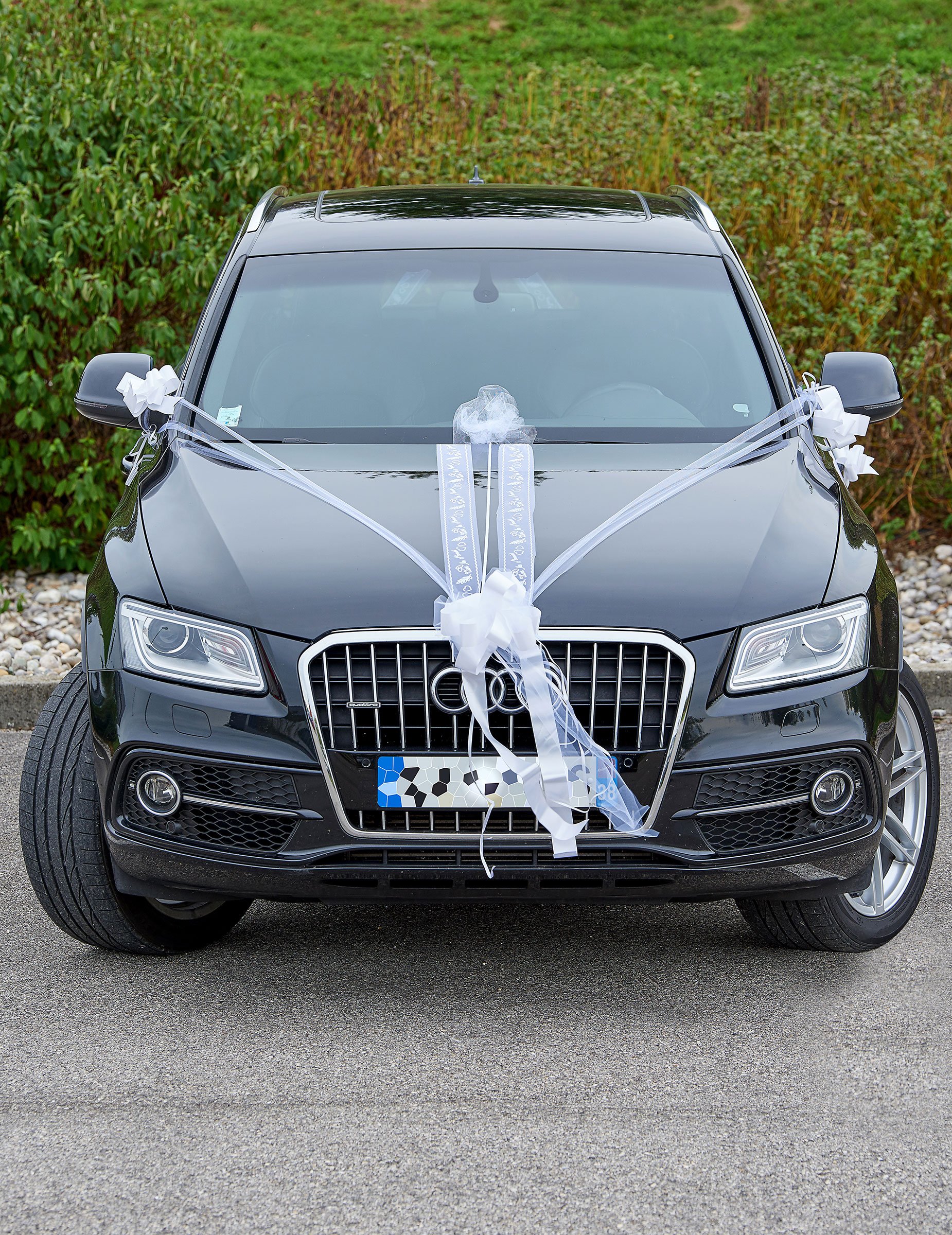 Autoschmuck Set Luxus Weiß von HOBI