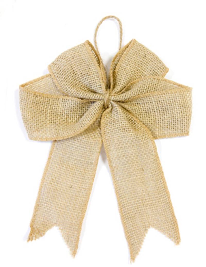 Dekoschleife aus Jute 20 cm von HOBI