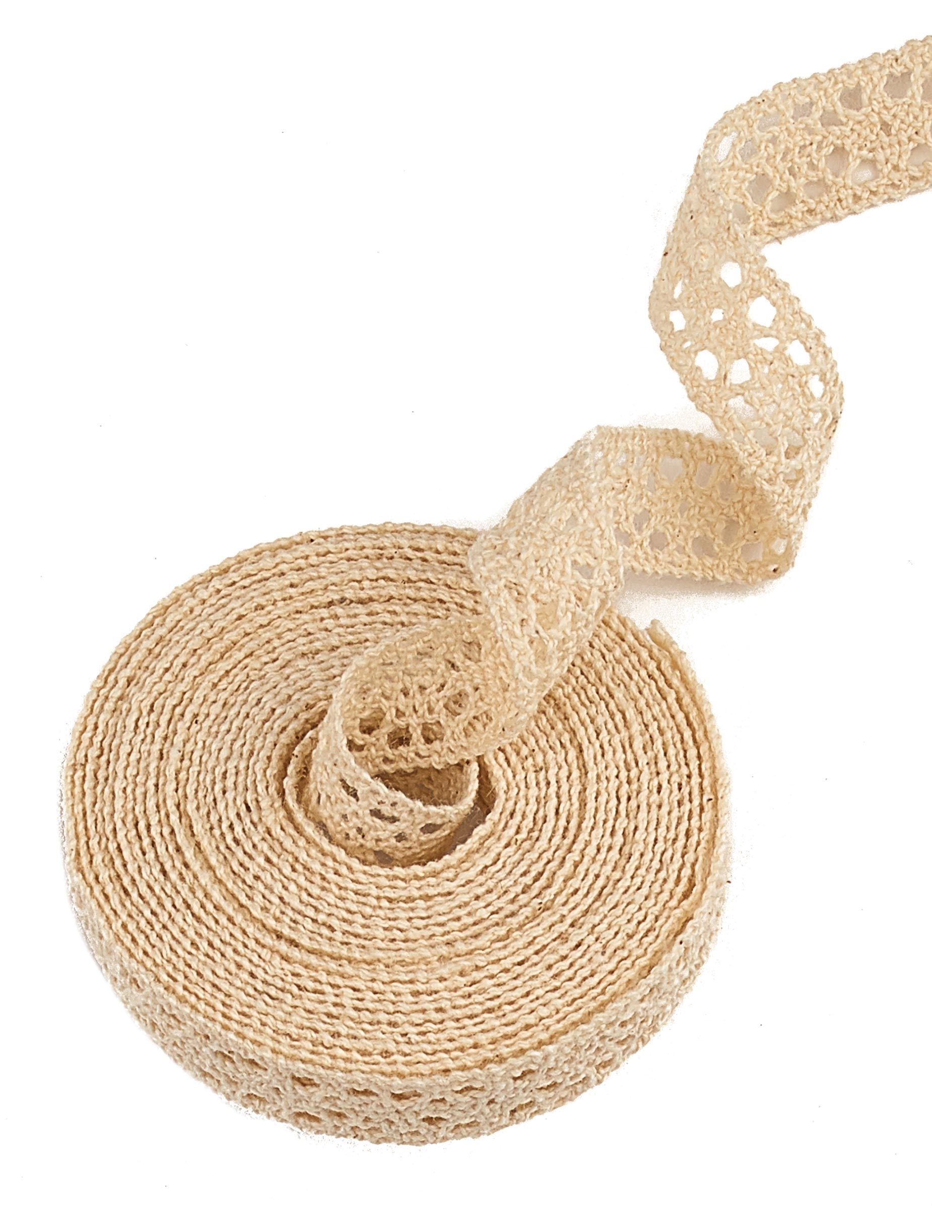 Elfenbein-Spitzenband 3m - 12mm Breite Elfenbein-Spitzenband 3m - 12mm Breite von HOBI