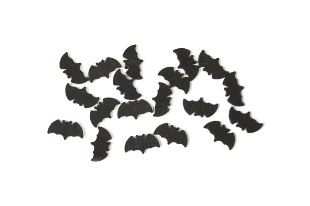 Fledermaus Konfetti Halloween-Deko schwarz 10g von HOBI