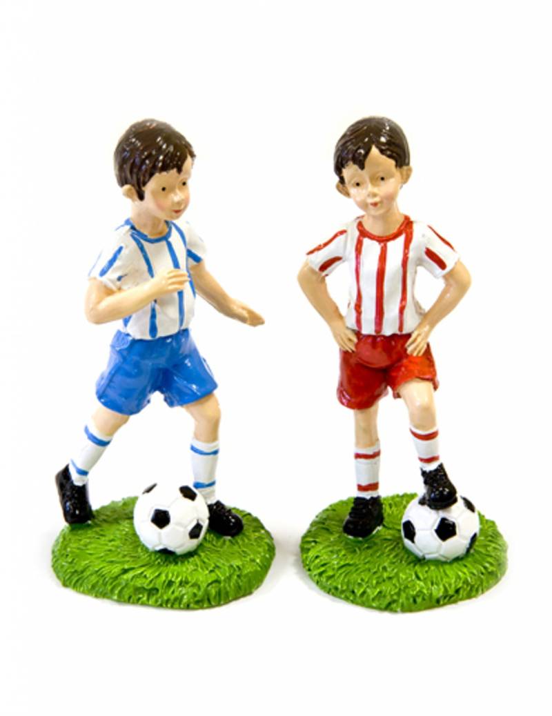 Fußballspieler Figur aus Harz 6 cm für Kuchen von HOBI