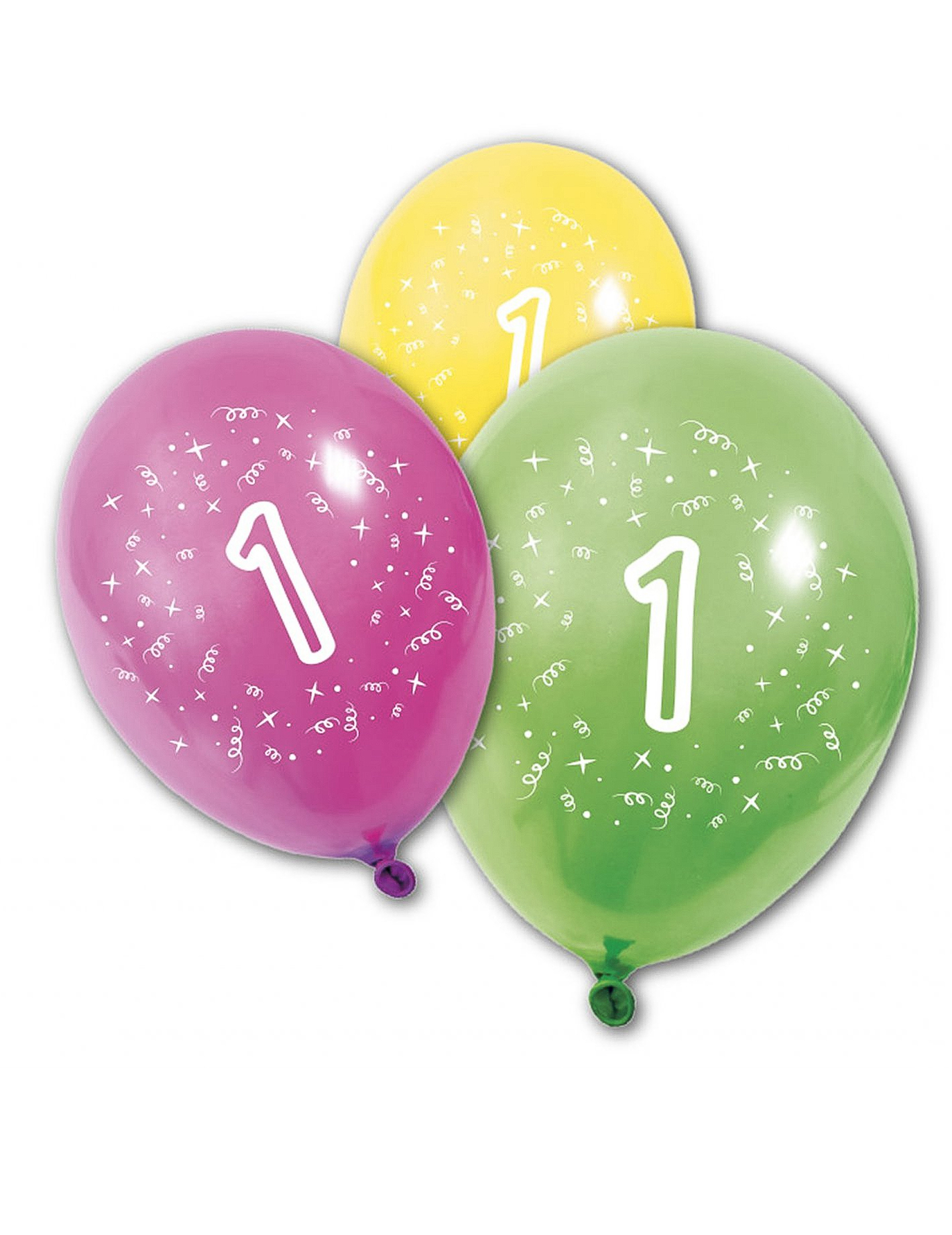 Geburtstags-Luftballons 1 Jahr 8 Stück Geburtstags-Luftballons 1 Jahr 8 Stück von HOBI