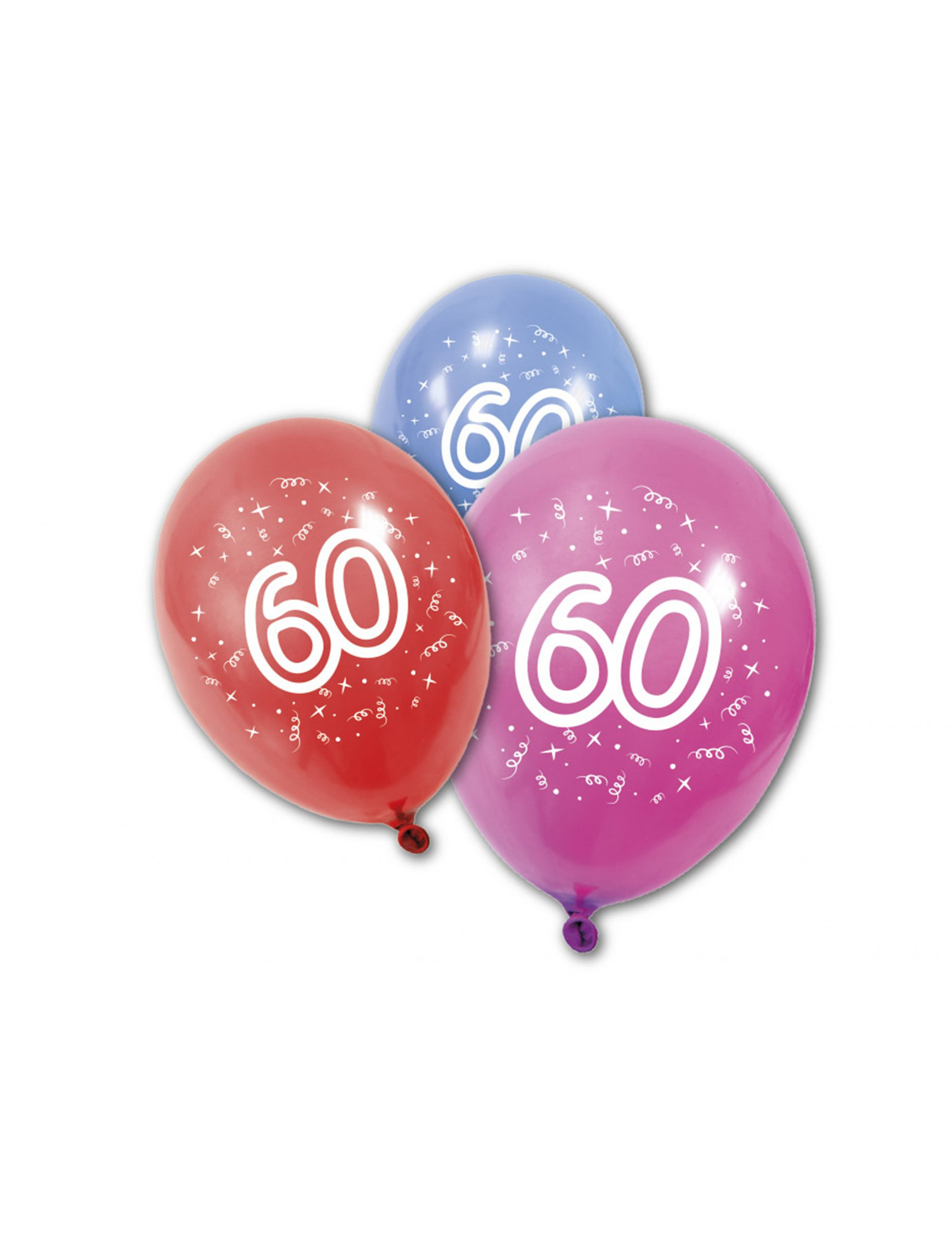 Geburtstags-Luftballons 60 Jahre 8 Stück von HOBI