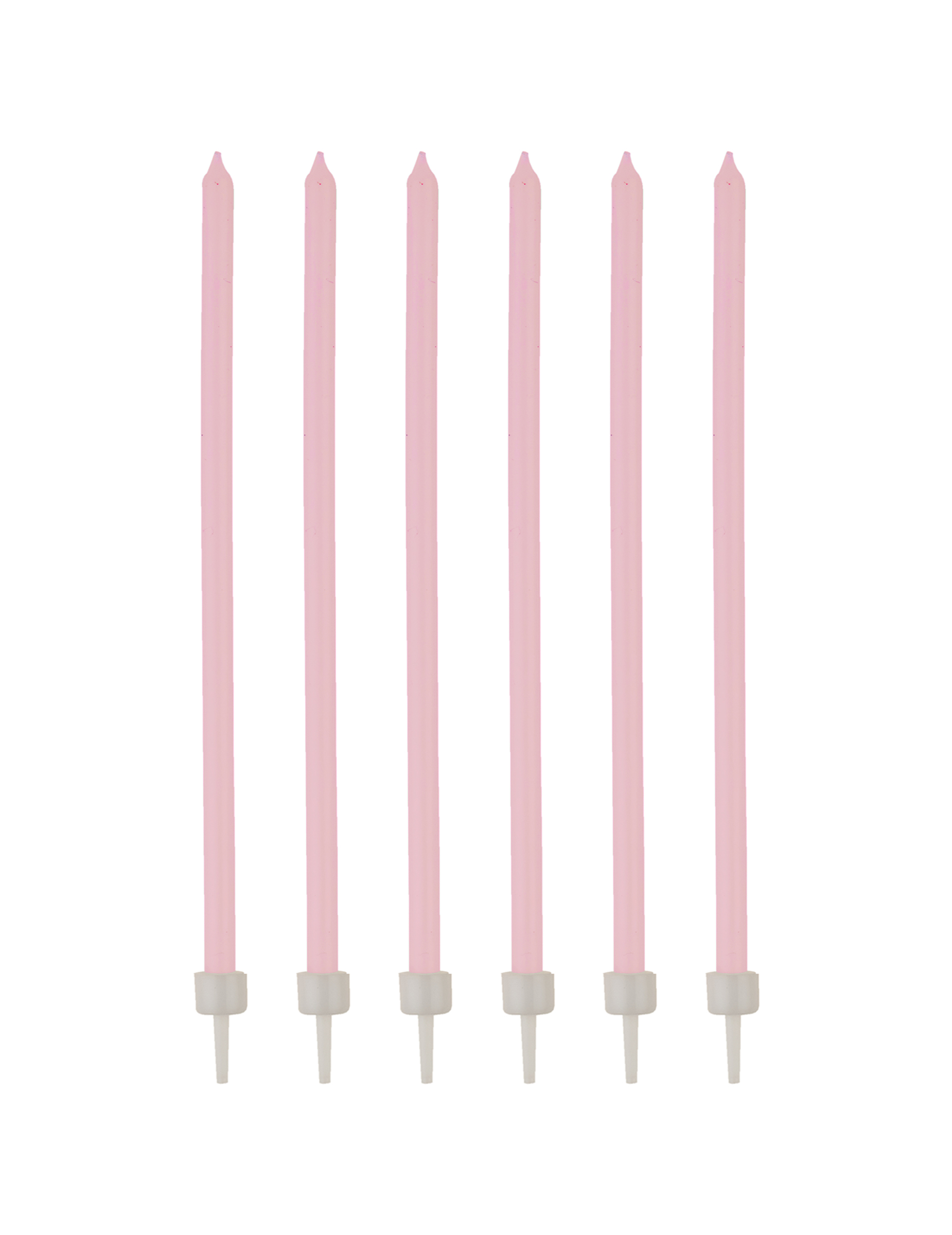 Geburtstagskerzen mit Halter 16 Stück rosa-weiss 12cm Geburtstagskerzen mit Halter 16 Stück rosa-weiss 12cm von HOBI