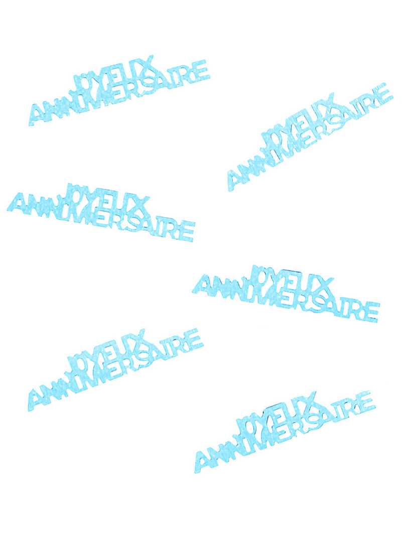 Holz Tischkonfetti Happy Birthday Türkis 15g von HOBI