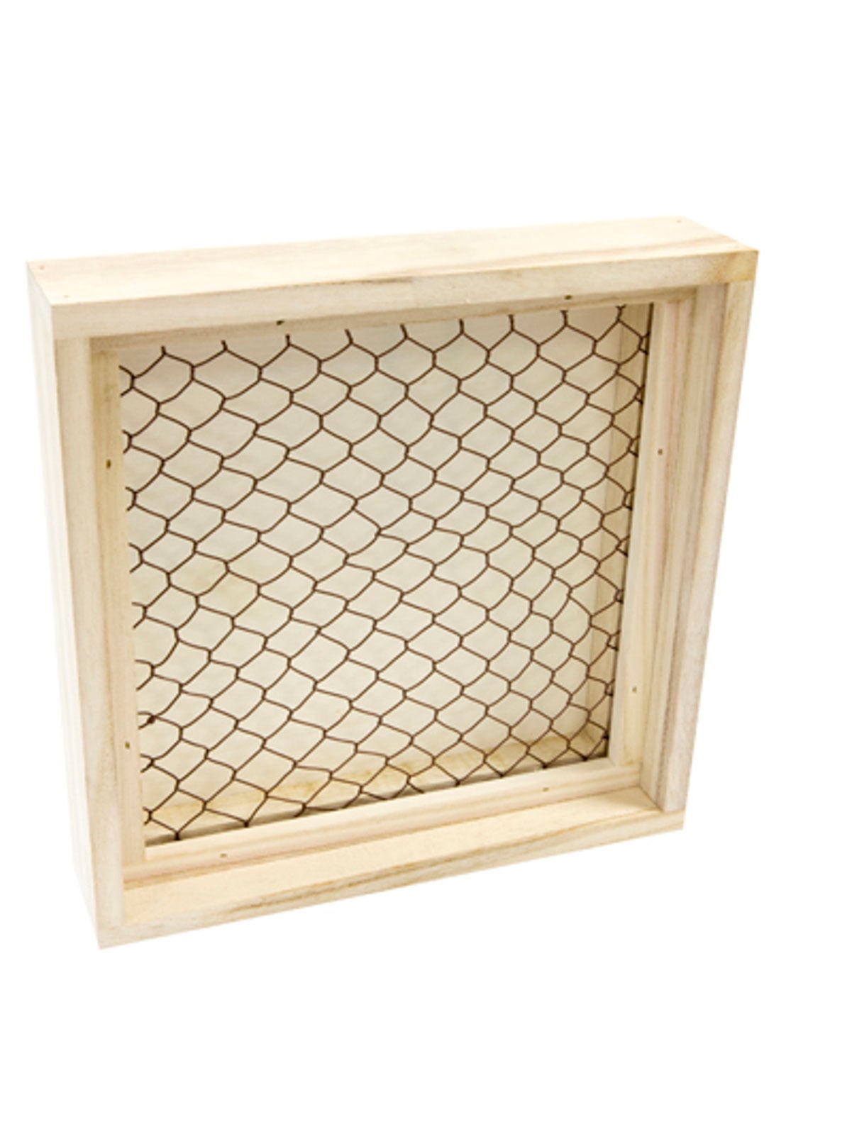 Holzrahmen mit Gitter-Optik für Botschaften 25 x 25 cm Holzrahmen mit Gitter-Optik für Botschaften 25 x 25 cm von HOBI