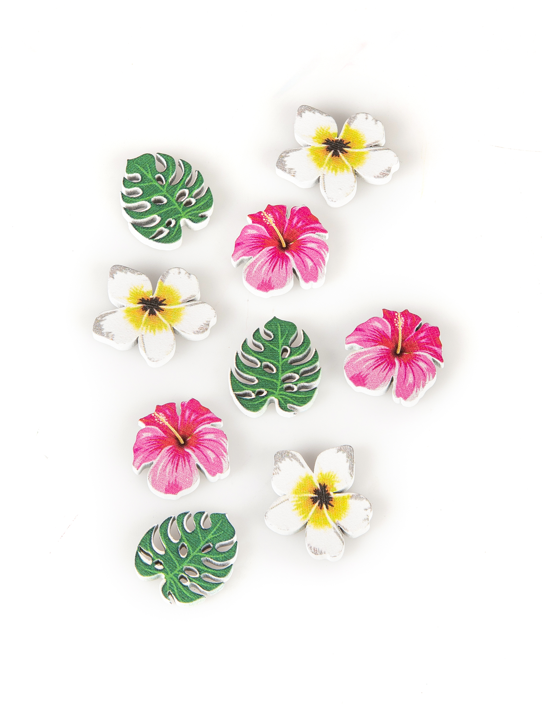 Konfetti Tischkonfetti Blüten Blumen Tropen 9 Stück bunt 3,8 cm von HOBI