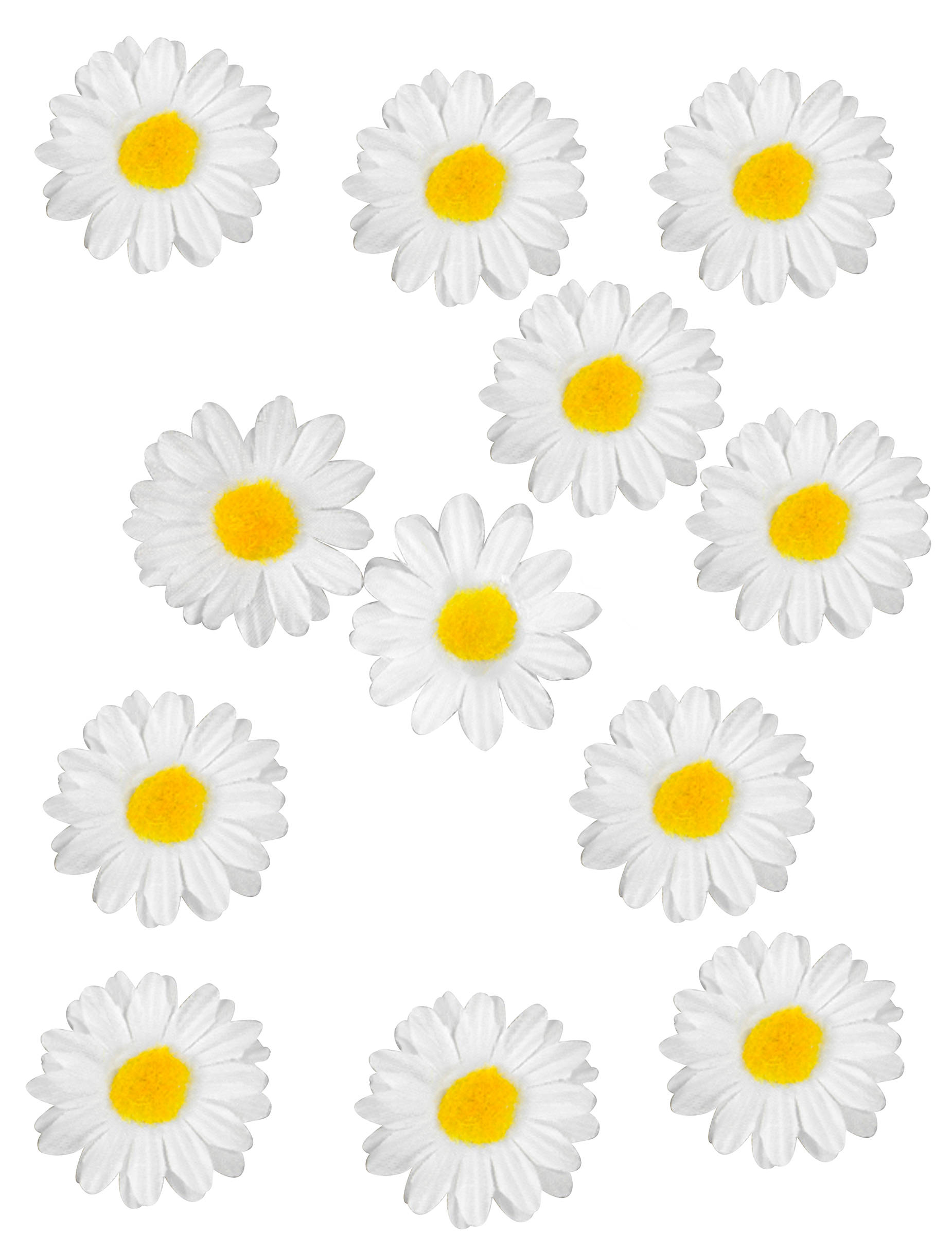 Kunst-Margeriten Streudeko 12 Stück weiss-gelb Kunst-Margeriten Streudeko 12 Stück weiss-gelb von HOBI