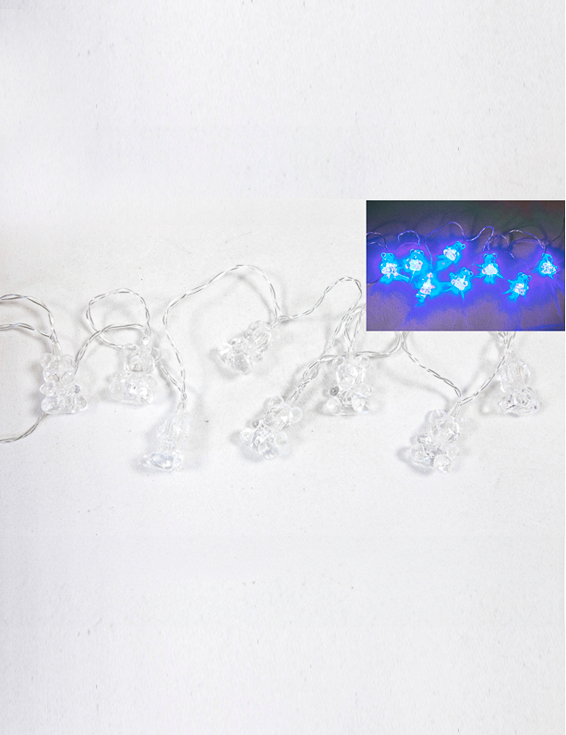 Lichterkette mit hellblauen Bärchen 1,6 m - 10 LED Lichterkette mit hellblauen Bärchen 1,6 m - 10 LED von HOBI