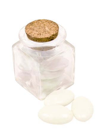 Mini Glas eckig Gastgeschenk 5,5 x 4 x 4 cm Mini Glas eckig Gastgeschenk 5,5 x 4 x 4 cm von HOBI