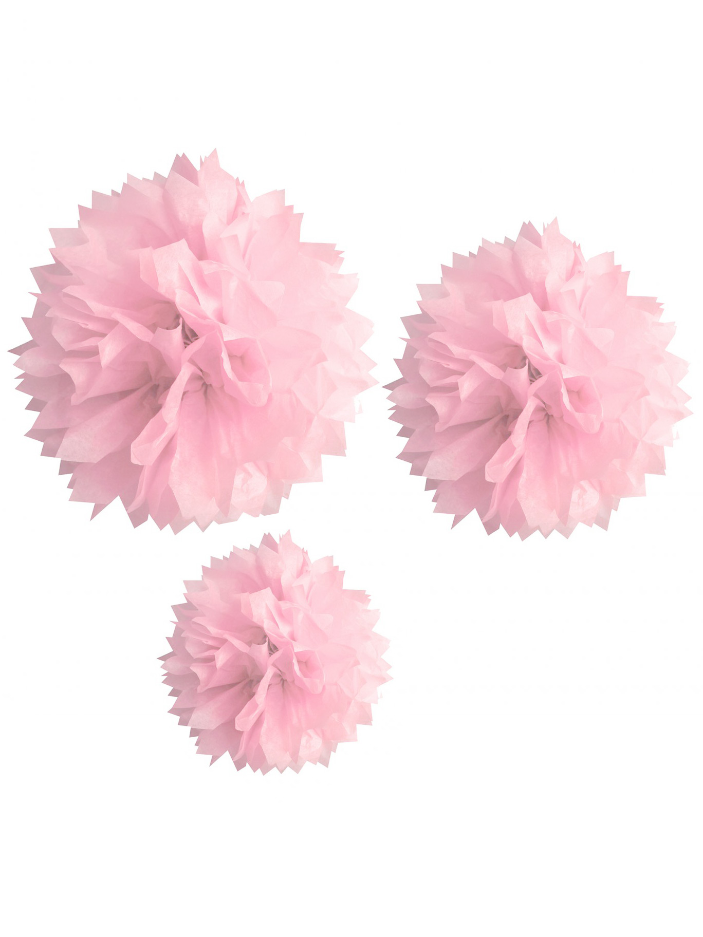 Papier-Pompons Geburtstag Oster-Deko 3-Stück rosa Papier-Pompons Geburtstag Oster-Deko 3-Stück rosa von HOBI