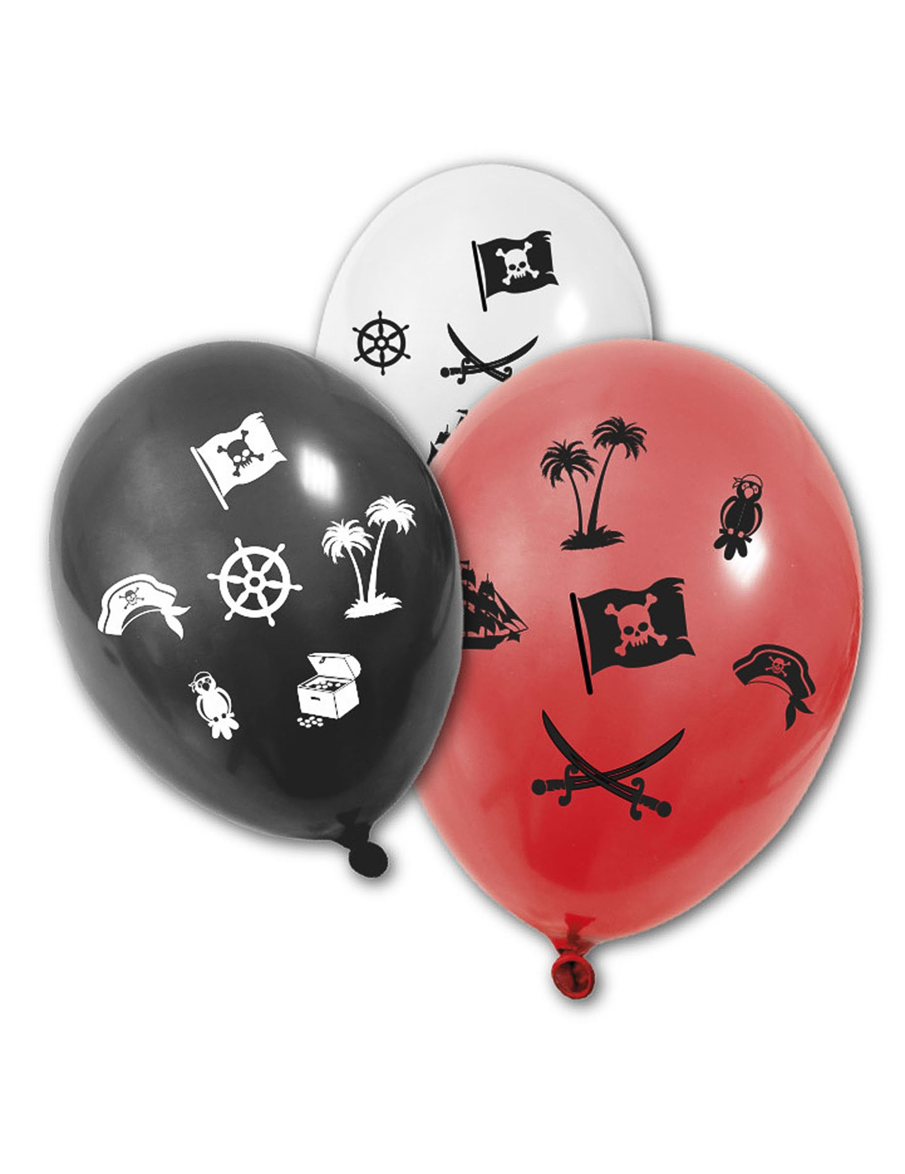 Piraten-Luftballons 8 Stück Piraten-Luftballons 8 Stück von HOBI