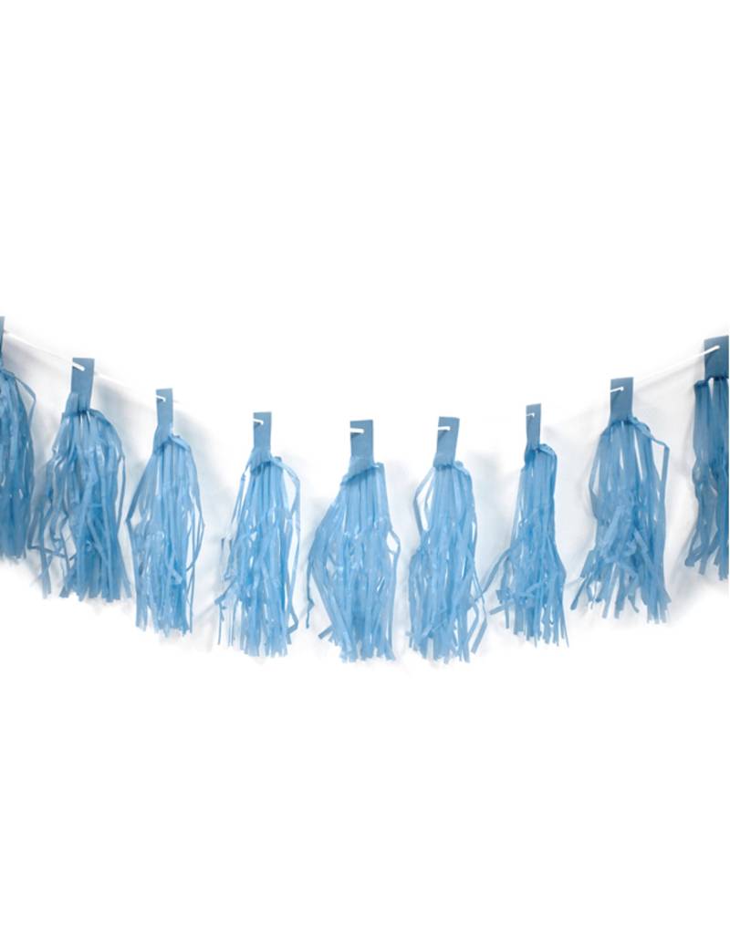 Quasten Girlande Blau 4 m von HOBI