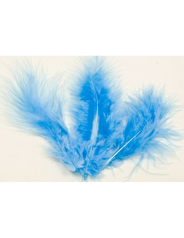 Raum Dekoration Federn 20 Stück blau 5,5cm Raum Dekoration Federn 20 Stück blau 5,5cm von HOBI