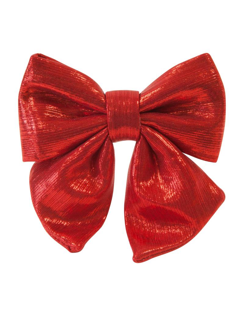 Rote Metallic-Stoffschleife 15 cm Rote Metallic-Stoffschleife 15 cm von HOBI