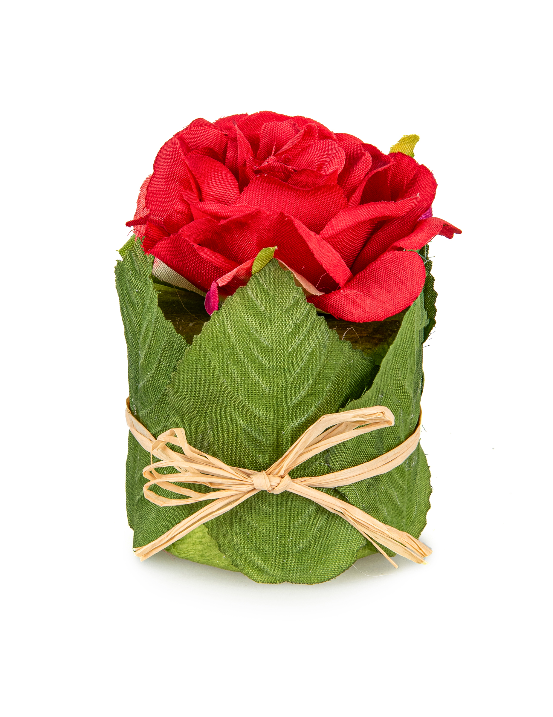 Rote Rose im Blatttopf 8 x 6 cm für Hochzeiten Rote Rose im Blatttopf 8 x 6 cm für Hochzeiten von HOBI