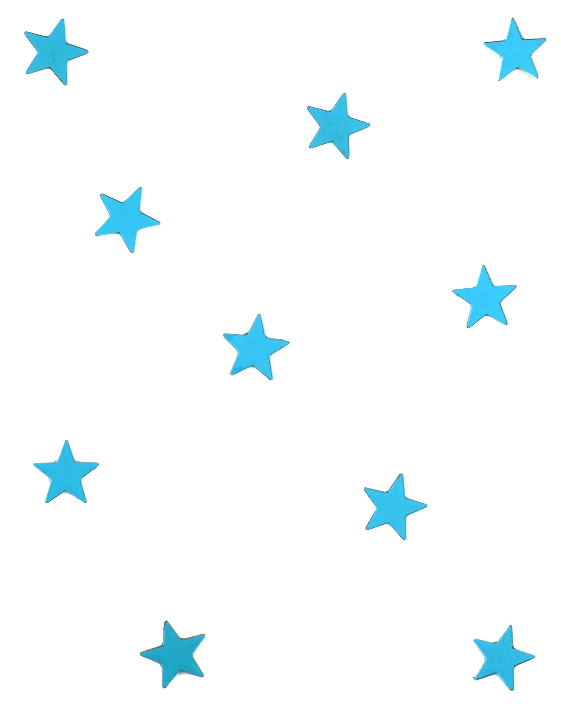 Spiegelnde kleine Konfetti Sterne 10 Stück türkis 3cm von HOBI