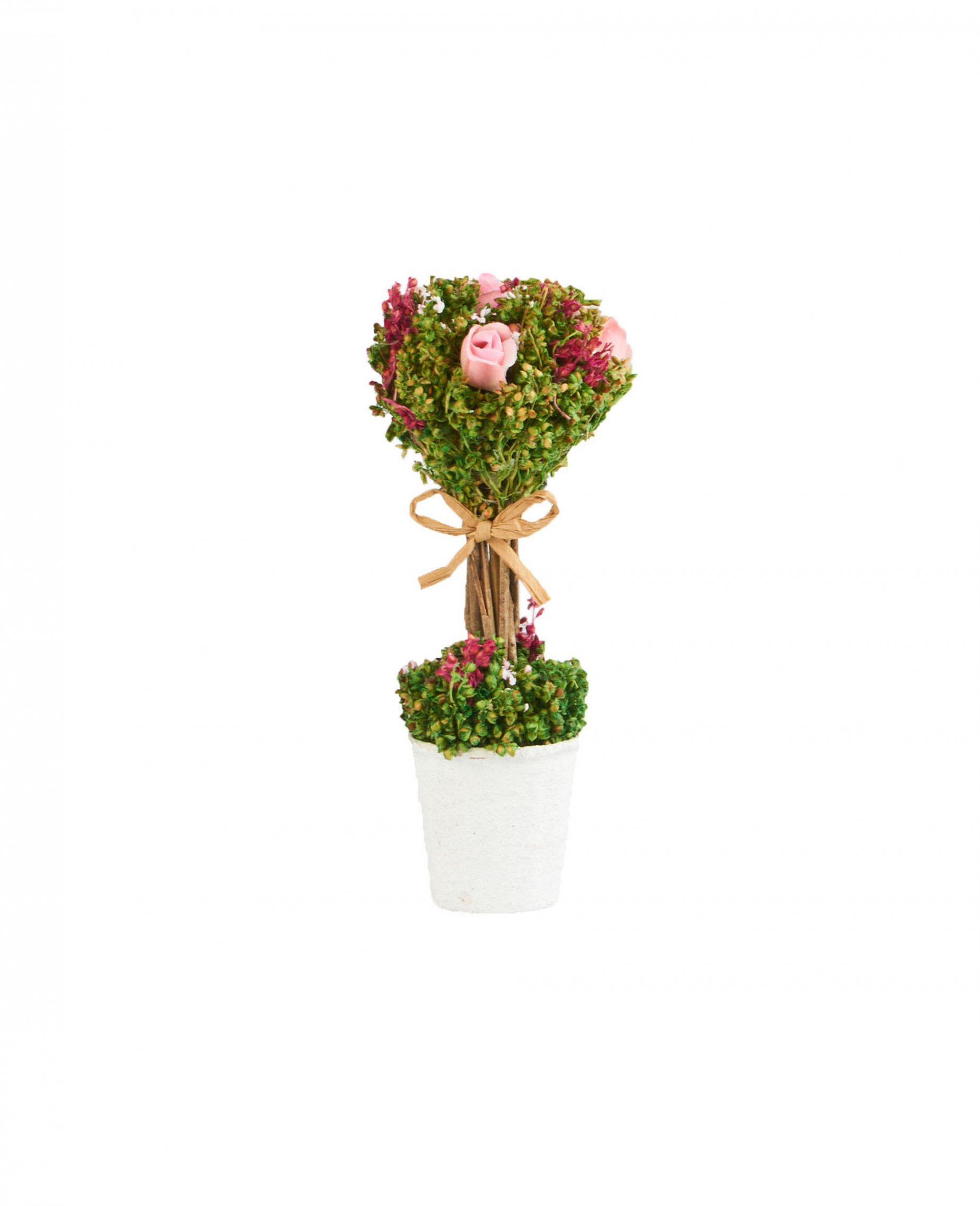 Trockenblumen-Gesteck mit weißen Rosen im Topf 18 x 8 cm Trockenblumen-Gesteck mit weißen Rosen im Topf 18 x 8 cm von HOBI