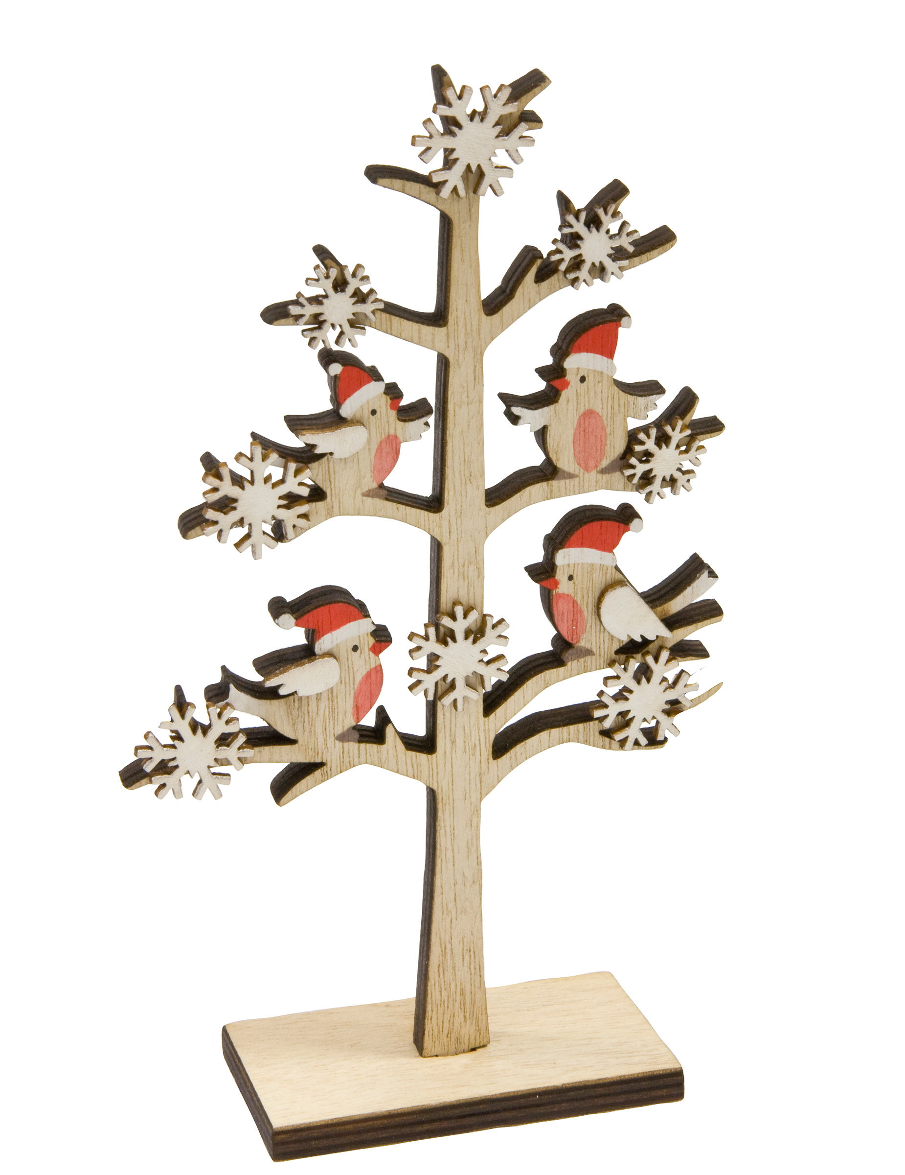 Verschneiter Baum mit Weihnachts-Vögeln Christbaumschmuck braun-weiß-rot 18 x 11 x 4 cm Verschneiter Baum mit Weihnachts-Vögeln Christbaumschmuck braun-weiß-rot 18 x 11 x 4 cm von HOBI