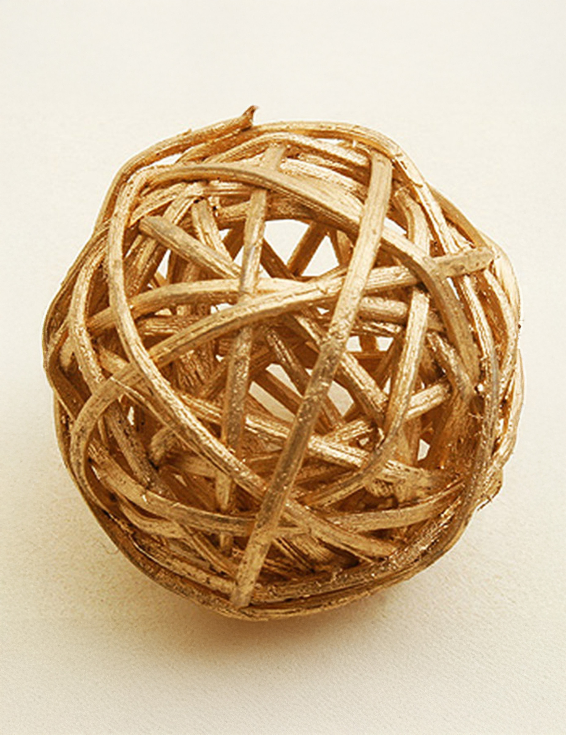 Weidenkugeln Tischdeko 6 Stück gold 3,5cm Weidenkugeln Tischdeko 6 Stück gold 3,5cm von HOBI