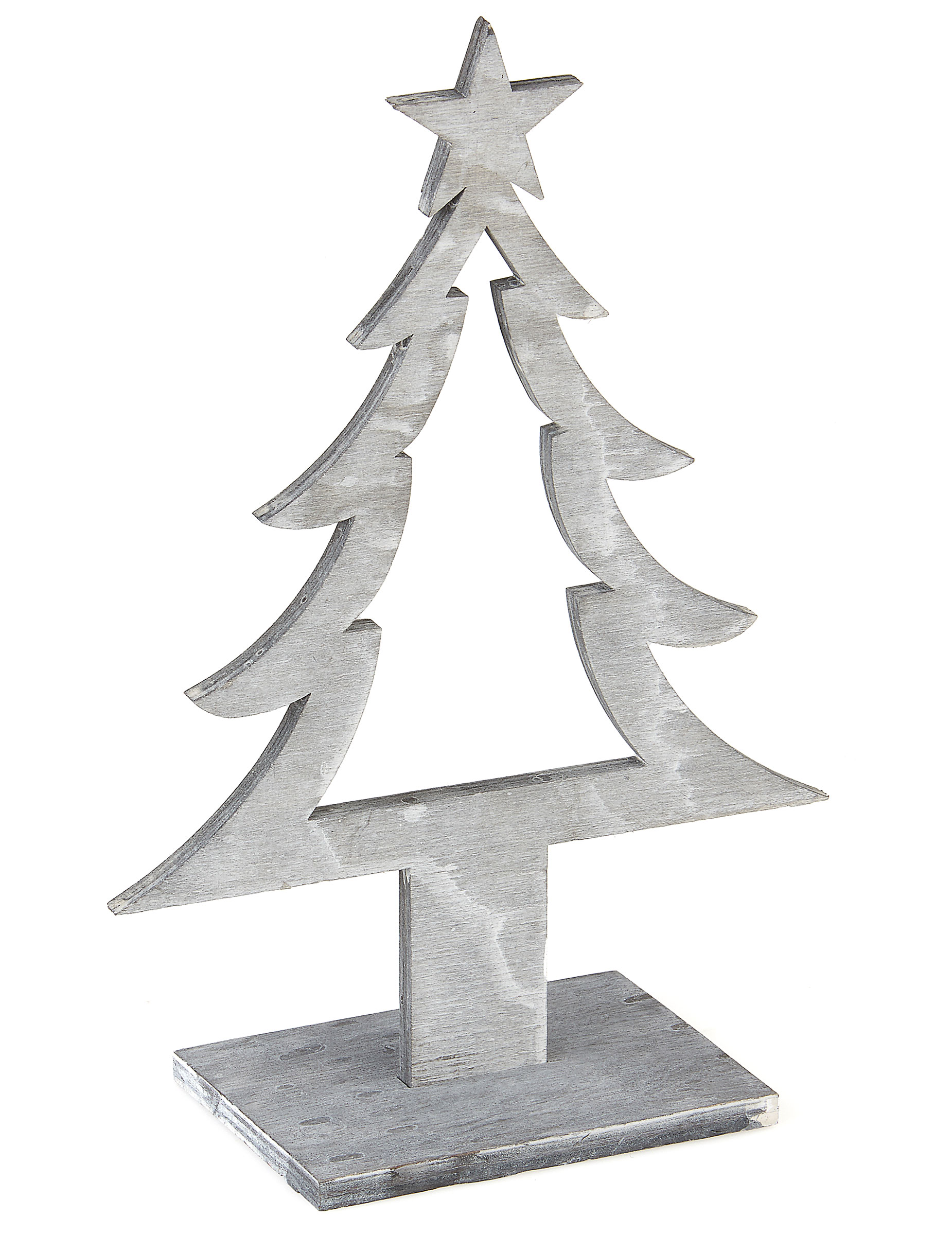 Weihnachtsbaumdekoration aus Holz grau Weihnachtsbaumdekoration aus Holz grau von HOBI
