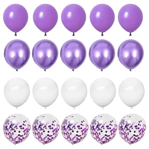 120 Stück 12 Zoll schwarze Konfetti-Metallic-Luftballons Happy Birthday Partydekorationen Erwachsene Kinder Junge Mädchen Babyparty Hochzeitszubehör von HOCEDO