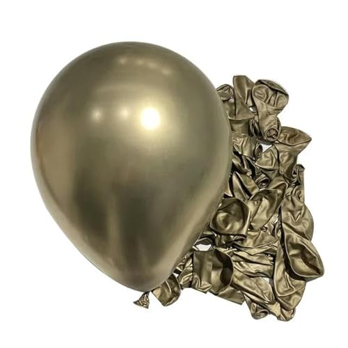 300/200/100 Stück Metallballons Gold Silber Metallic Latexballons für Geburtstagsballons Babyparty Weihnachtsfeierdekorationen von HOCEDO
