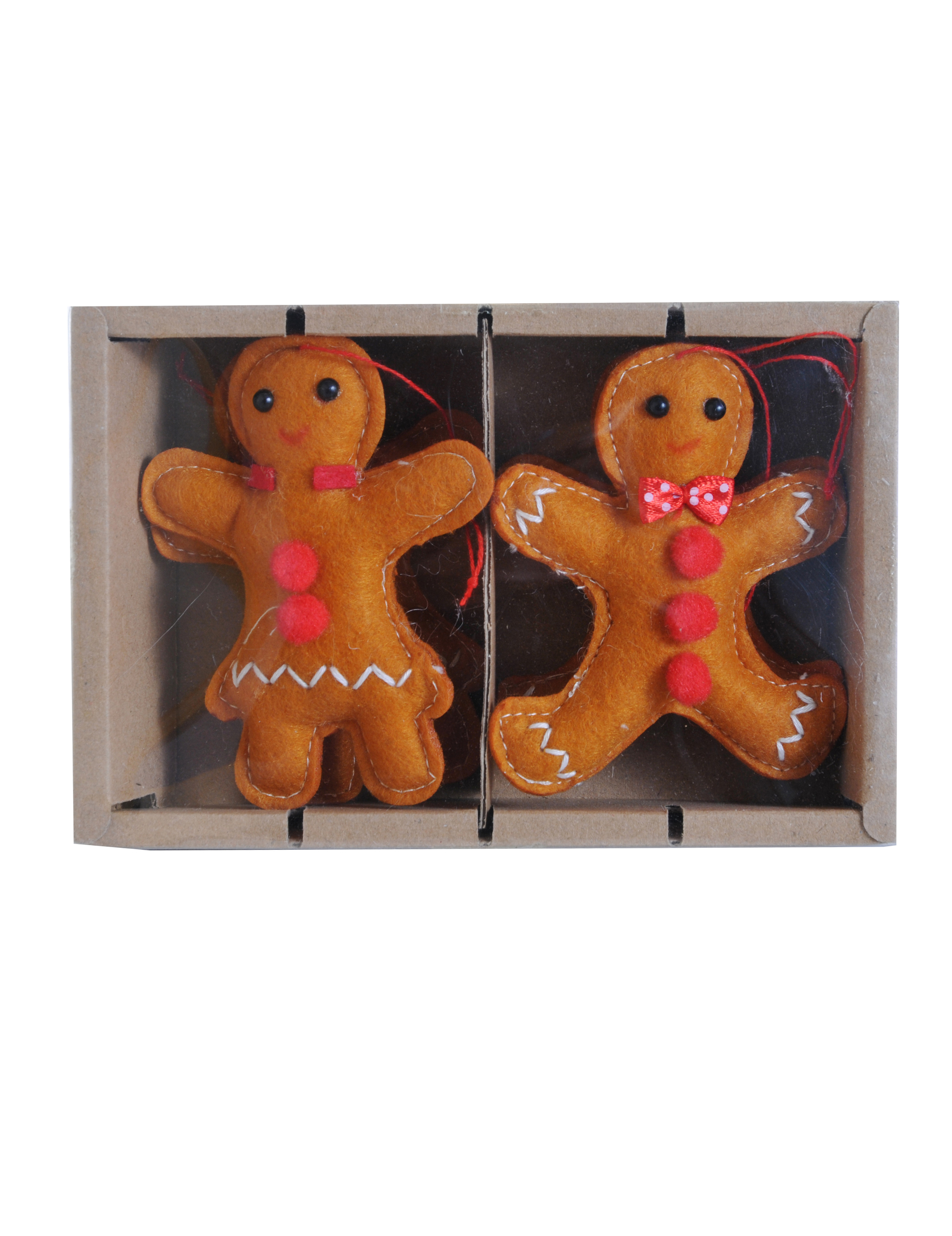4 Lebkuchen-Anhänger 10 cm für den Weihnachtsbaum 4 Lebkuchen-Anhänger 10 cm für den Weihnachtsbaum von HOGEWONING BV