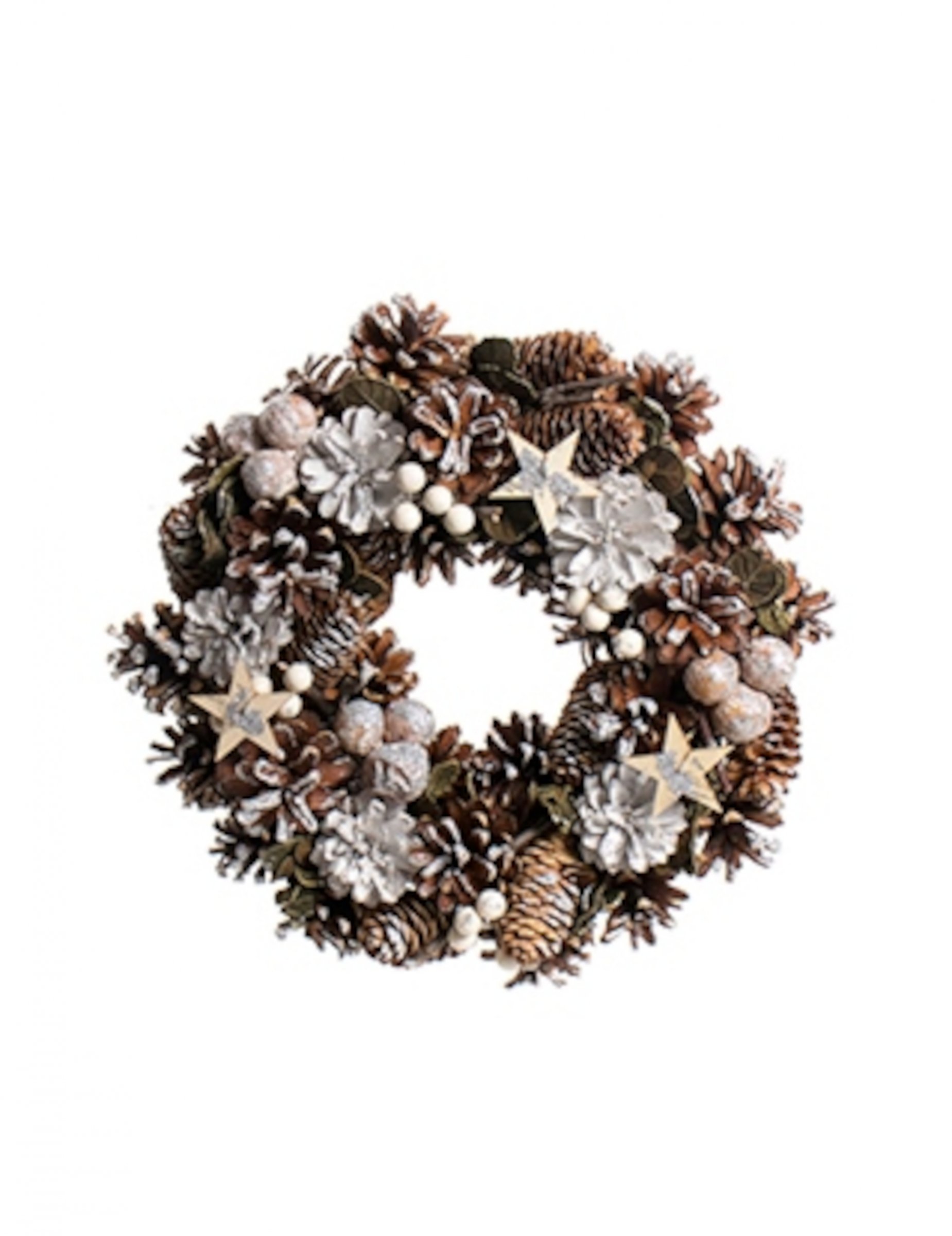 Festlicher Adventskranz Weihnachts-Tischdeko bunt 30 cm Festlicher Adventskranz Weihnachts-Tischdeko bunt 30 cm von HOGEWONING BV