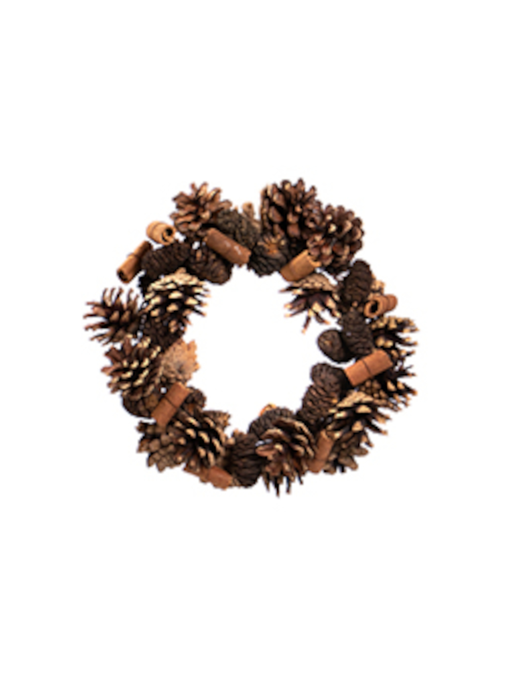 Natürlicher Weihnachten-Türkranz Tannenzapfen 19 cm Natürlicher Weihnachten-Türkranz Tannenzapfen 19 cm von HOGEWONING BV