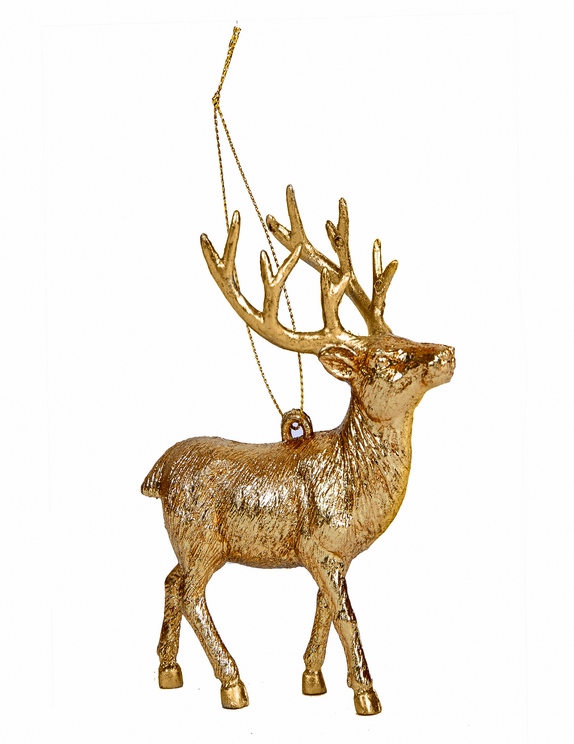 Rentier Christbaum-Schmuck goldfarben-silberfarben 12 cm Rentier Christbaum-Schmuck goldfarben-silberfarben 12 cm von HOGEWONING BV