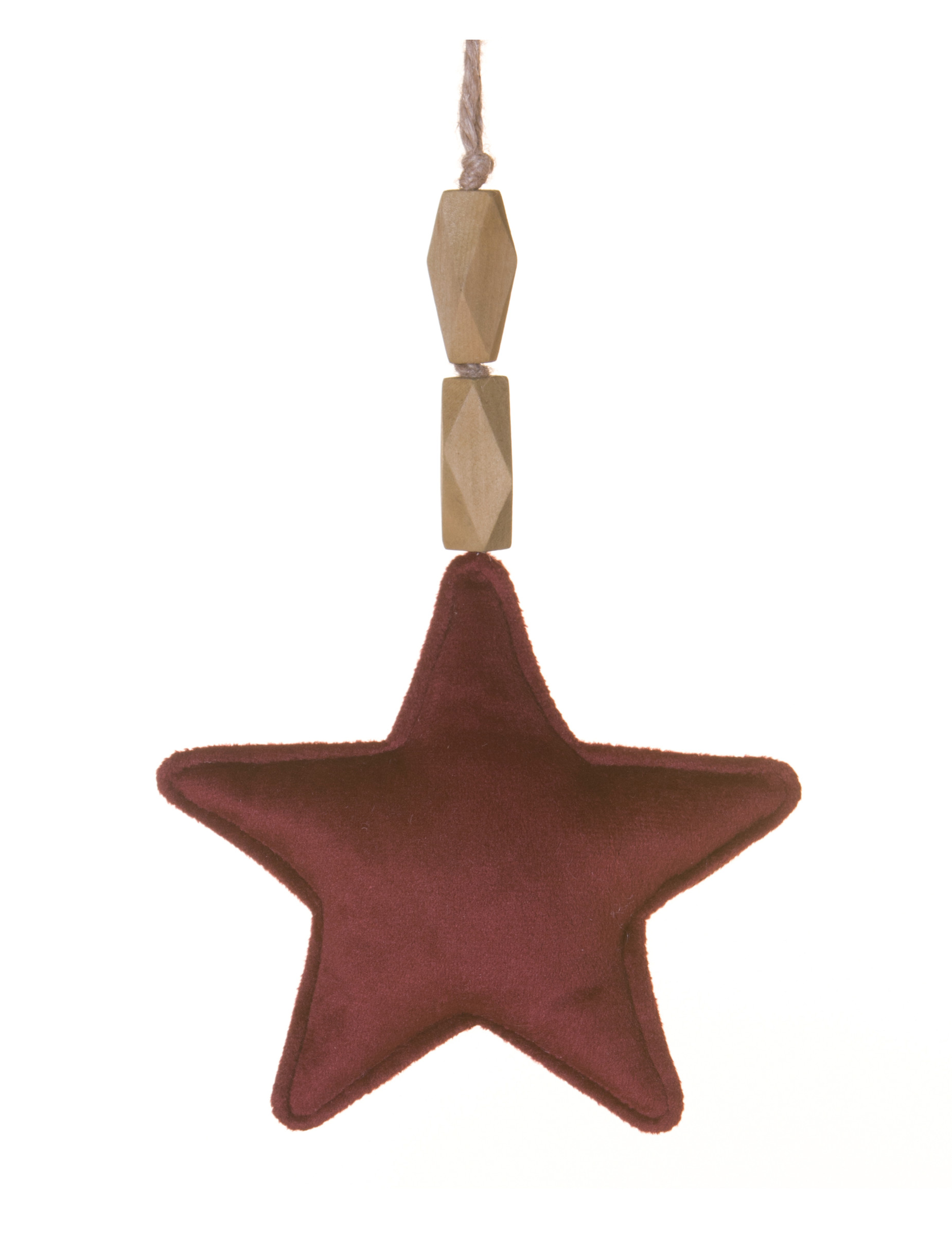 Sternen-Hängedeko Weihnachten burgunderfarben 22 cm Sternen-Hängedeko Weihnachten burgunderfarben 22 cm von HOGEWONING BV