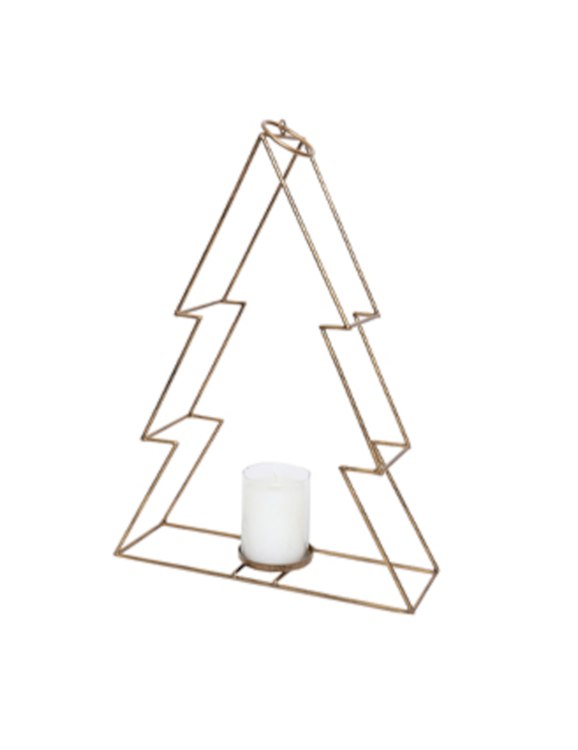 Weihnachtsbaum-Kerzenständer aus Metall goldfarben 34 cm Weihnachtsbaum-Kerzenständer aus Metall goldfarben 34 cm von HOGEWONING BV