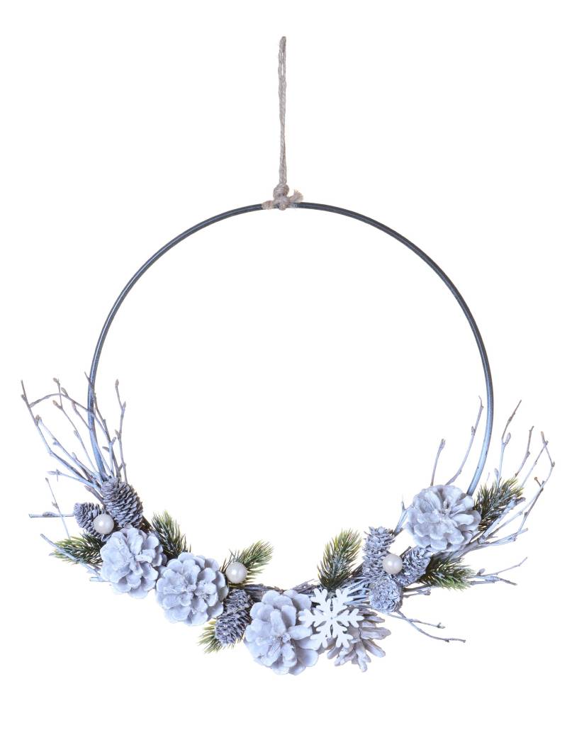 Winterlicher Weihnachten-Türkranz 35 cm von HOGEWONING BV