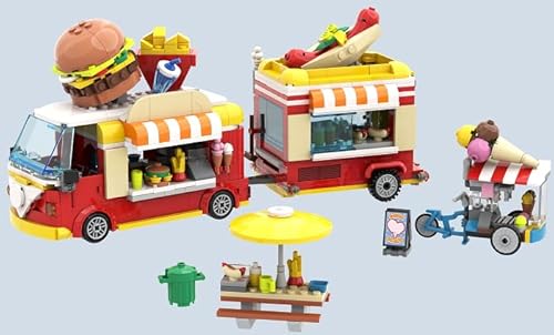 HOGOKIDS 2 in 1 City Burger-Truck-Laden-Haus-Bausatz von HOGOKIDS