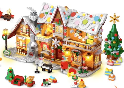 HOGOKIDS 2025 Weihnachts-Bauspielzeug-Set, Weihnachtshaus-Dekorationen für Zuhause HOGOKIDS 2025 Weihnachts-Bauspielzeug-Set, Weihnachtshaus-Dekorationen für Zuhause von HOGOKIDS