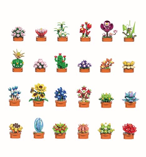 HOGOKIDS 24 Pack Blumen Bauset von HOGOKIDS