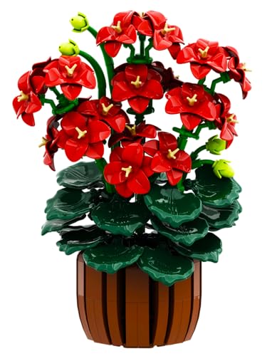 HOGOKIDS Botanischer Geranien-Bausatz – 546-teilig künstliche BonsaiPflanzen für Dekoration Hause und im Büro Ausstellungsblöcke Spielzeugblumen Topfbasteln Geburtstagsgeschenk für Erwachsene Mädchen HOGOKIDS Botanischer Geranien-Bausatz – 546-teilig künstliche BonsaiPflanzen für Dekoration Hause und im Büro Ausstellungsblöcke Spielzeugblumen Topfbasteln Geburtstagsgeschenk für Erwachsene Mädchen von HOGOKIDS