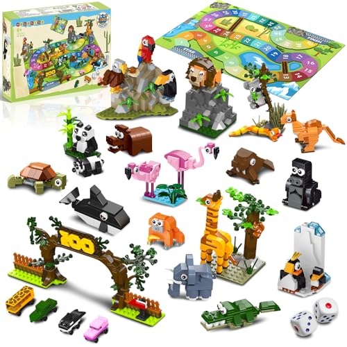 HOGOKIDS Zoo-Bausteine-Brettspiel-Sets für Kinder von HOGOKIDS