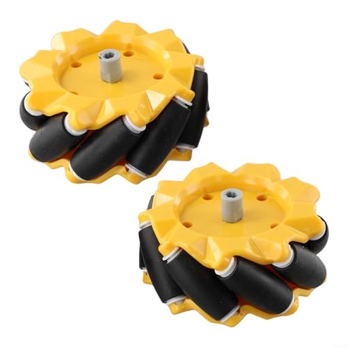 HOHOVYVY 2 Stück Für Mecanum-Rad Omnidirektionales Rad DIY Für Smart Roboter Autozubehör HOHOVYVY 2 Stück Für Mecanum-Rad Omnidirektionales Rad DIY Für Smart Roboter Autozubehör von HOHOVYVY
