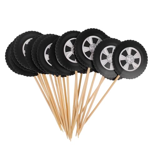 HOLIDYOYO 1 Satz Kuchenstangen Rennrad Cupcake Topper Rennrad Kuchentopper Lkw Cupcake Topper Fahrzeug Reifen Räder Cupcake Picks Autoreifen 20 Stück HOLIDYOYO 1 Satz Kuchenstangen Rennrad Cupcake Topper Rennrad Kuchentopper Lkw Cupcake Topper Fahrzeug Reifen Räder Cupcake Picks Autoreifen 20 Stück von HOLIDYOYO