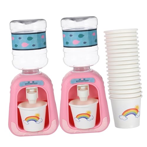 HOLIDYOYO 1 Set Mini-Wasserspender Simulation Wasserbrunnen Spielzeug Mit Tassen Theken-Wasserspender Modell Für Jungen Mädchen Spielhaus Puppenhaus Zubehör B von HOLIDYOYO