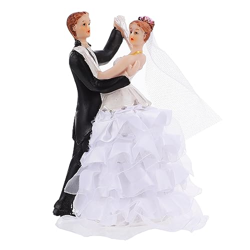 HOLIDYOYO 1stück Brautpaar Cake Topper Hochzeitstorte Dekoration Adorable Hochzeitspaar Figuren Für Hochzeitsfeier Verlobung Und Partys Romantische Tischdeko Geschenkidee von HOLIDYOYO
